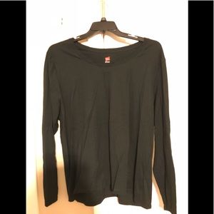 Hanes black long sleeve